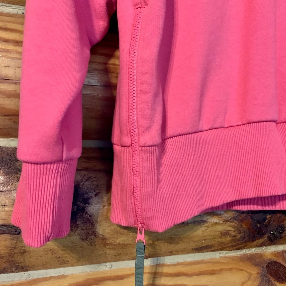 Columbia Lodge Pink Heavyweight Crewneck Sweatshirt with Side Zip Detail Small - Picture 4 of 9